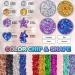 Buy Holographic Chunky Glitter Set Silver Gold Magic Purple & Blue Perfect for Festivals Carnival & Rave Includes 4 Pots & Quick Dry Primer Glue Gel - Buy Online on GoSupps.com