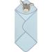 Sterntaler Donkey Emmi Hooded Bath Towel - Light Blue 80x80 cm Perfect for Newborns (0+ Months) - Soft & Cute Gift Idea - Buy Online on GoSupps.com