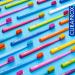 Curaprox Toothbrush CS 5460 Ultra Soft - Eco-Friendly Manual Toothbrush for Adults with 5460 CUREN Bristles - Yellow-Blue - Buy Online on GoSupps.com