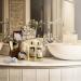 Fathers Day Luxury Home Spa Gift Basket - White Rose & Jasmine Scent - 13 Piece Bath & Body Set for Men & Women - Shower Gel, Bubble Bath, Body Scrub, Salts, 6 Bath Bombs, Pouf, Cosmetic Bag & Gold Tub - Buy Online on GoSupps.com