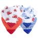 Nuby Reversible Teething Bibs - Fire Engine & Blue Helicopter Design (Pack of 2) - 3mo+ | Best for Soothing Teething Babies - Buy Online on GoSupps.com