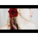 Dark Red Velvet Rose Hair Flower Clip and Pin - Medium | Elegant Accessory - Buy Online on GoSupps.com
