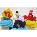 Little Mermaid Birthday Cake CUPCAKE Topper Featuring Ariel and Friends - Buy Online on GoSupps.com