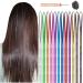 Jinlaili Colorful Hair Extensions - 12 Rainbow Strands for Wigs & Braids | Vibrant Hair Accessories for Women & Girls - Buy Online on GoSupps.com