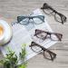 Stylish Women's Cat Eye Reading Glasses 4-Pack with Cases - Lightweight Frame, Spring Hinge - 2.0x Magnification - Buy Online on GoSupps.com