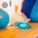 Medela Baby Pacifier | 6-18 Months | BPA-Free | Lightweight & Orthodontic | 2-Pack | Turquoise Blue and White with Baby Animals - Buy Online on GoSupps.com