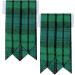 Campbell of Thomson Kilt Flashes for Men - Heavy Buckle Adjusters, Plain & Highland Tartan Design - Buy Online on GoSupps.com