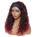 Lulu Haireate Red Curly Headband Wig for Black Women - High Density Synthetic Glueless Wig for Daily Wear - Buy Online on GoSupps.com