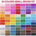 QUEFE 50400pcs Glass Seed Beads Kit with 84 Colors, Alphabet Letter Beads, and Smiley Face Beads - Jewelry Making and Craft Gifts - Buy Online on GoSupps.com