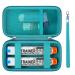 Hard Carrying Case Compatible with 2 EpiPen's or Auvi-Q Epinephrine Pen Medical Travel Case with Mesh Pockets for Asthma Inhaler Eye Drops Green+Green