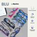 Opulize Blu - 3 Pack Round Blue Light Filter Reading Glasses with Spring Hinges | Anti-Reflective Improved Sleep for Men | +3.00 Diopters - Black/Gray/Turtle - Buy Online on GoSupps.com