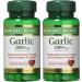 Nature's Bounty Garlic 2000mg, 240 Coated Tablets (2 Pack) - 2 Bottles of 120 Tablets - Buy Online on GoSupps.com