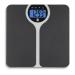 WW Scales by Conair Carbon Fiber Design BMI Bathroom Scale, Shows BMI (Body Mass Index) for 4 users, 400 Lbs. Capacity Carbon Fiber  Blue Backlight