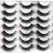 Pooplunch 14 Pairs Faux Mink Cat Eye False Eyelashes - 8D Volume Wispy Lashes (7-15MM) - Buy Online on GoSupps.com