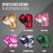Apollo Boxing Gloves for Men & Women - PU Leather Thai Boxing Gloves for Training Sparring & MMA - 12/14/16oz Options Available - Kickbox & Fitness Gear - Buy Online on GoSupps.com