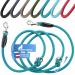 Happyshephie adjustable dog leash 2.5 m - perfect dog leash for medium -sized dogs & large dogs - extremely robust reversal leash & double linen - turquoise 2.5 meters Ocean Teal