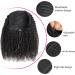 Kinky Curly Ponytail Human Hair Drawstring Ponytail for Black Women 12A Brazilian Virgin Human Hair 4C Curly Ponytail Extension Natural Black 16 Inch 150g 16 Inch Natural Black Kinky Curly Ponytail - Buy Online on GoSupps.com