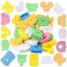 Cute Fun Cellulose Compressed Sponges for Bath Cleaning DIY Crafts and More (Random 3 Pack)