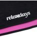 Relaxdays Women's Neoprene Abdominal Girdle Belt Hula Hoop - 90cm Fitness Belt with Velcro Black/Pink - Enhance Your Workout - Buy Online on GoSupps.com
