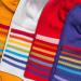 RAFRAY Rainbow Striped Sports Socks - Colorful Cotton Sneaker Socks Gift Box (4 Pairs Size 36-40) - Shop Internationally! - Buy Online on GoSupps.com