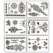 Terra Tattoos Black Mehndi Inspired Temporary Tattoos 50+ Henna Designs Flowers  Elephants  Mandalas Waterproof Nontoxic Long Lasting Perfect for Beach  Festivals  & more!