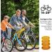 Spoking Reflectors for Bicycles - Extra Reinforced Steel Clips Orange Cat Eyes STVZO Certified - Perfect for Racing MTB Trekking & Children's Bikes - 4-Piece Set - Buy Online on GoSupps.com