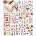 141Pcs TopFunny Glitter Temporary Tattoos for Girls - Ice Cream & Cookie Designs | Cute Waterproof Stickers for Birthday Parties - 10 Sheets - Buy Online on GoSupps.com