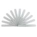 PrettyClaw | 50pc Mini Manicure Nail File 80/100 Grit Double Sided Zebra Emery Board For Nails Manicure Nail File 5 inches