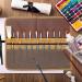 Kaaltisy Artist Brush & Pencil Holder Case Portable Paintbrush Storage Roll with Tie Rope & 2-Layer Slots - Heavy Duty 16OZ Waxed Canvas Paintbrush Roll | Brown - Buy Online on GoSupps.com