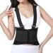 Women's XL Black Lumbar Support Belt with Suspenders - Ultimate Comfort & Pain Relief for All-Day Wear - Buy Online on GoSupps.com