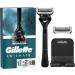 Buy Gillette Labs Men's Wet Razor - Advanced Shaving Kit with Cleaning Element Travel Case & Intimate Razor - International Shipping Available - Buy Online on GoSupps.com