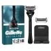 Gillette intimate wet razor for the genital area intimate razor + 2 razor blades with shower wearers for razors for easy storage gift for men razor + 2 blades + shower wearers