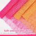 African Exfoliating Net Sponge - 2 Pack Bath Rag Washcloth Towel for Shower, Skin Smoother - Orange Pink & Yellow Pink - Buy Online on GoSupps.com