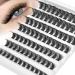 Lash Clusters 84Pcs DIY Eyelash Extenisons Wispy Individuals Lashes 10-12-14-16MM D Curl Individual Lashes DIY at Home Fluffy 5D Fluffy Lash Extensions Self Application by JIMIRE CL05