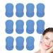 Samuliy Silicone Face Scrubber 10 Finger Handle Face Silicone Scrubber Small Brush - Women Men Daily Skincare Face Brush with Ergonomic Grip for Business Trip Travelling Blue