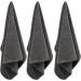 POLYTE Professional Microfiber Hair Drying Salon Towel 16x29 in 8 Pack - Dark Gray | Quick Dry, Lint Free - Buy Online on GoSupps.com