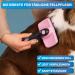 Bluepet 2023 Dog & Cat Brush - Gentle Undercoat & Knot Remover for Long-Haired Pets - Easy Clean Button - Daily Pet Grooming Tool in Blue & Pink - Buy Online on GoSupps.com