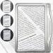 MagniPros 3X Large Ultra Bright LED Page Magnifier with 12 Anti-Glare Dimmable LEDs(Evenly Lit Viewing Area & Relieve Eye Strain)-Ideal for Reading Small Prints & Low Vision Seniors with Aging Eyes Silver
