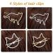 FRCOLOR Cute Cat Hair Clips for Girls - Set of 4 Metal Snap Barrettes with Pearls | Hair Styling Accessories for Women - Buy Online on GoSupps.com