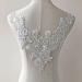V-Neck Lace Applique Collar Patch for Wedding Dress - Floral Embroidery Trim for Gowns and Costumes - Buy Online on GoSupps.com