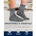 Bamboo Diabetic Neuropathy Socks - 6 Pairs for Women & Men | Size 6-9 and 9-11 | Comfortable Bamboo Material | Black White Beige Aqua Blue Navy - Buy Online on GoSupps.com