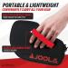 JOOLA Vision Double Padded Ping Pong Paddle Case with Storage Compartment - Table Tennis Racket Cover for 4 Balls, Protects Rubber - Organizer for Table Tennis Gear - Buy Online on GoSupps.com