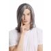 WIG ME UP - GFW891-44 Men's wig long straight parting cool older rockstar grey dark grey with black