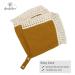 Doodalou Muslin Boho Baby Pacifier Blanket in Mustard - Soft and Stylish - Buy Online on GoSupps.com