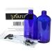 Vivaplex 16 oz Cobalt Blue Glass Bottles with Black Lotion Pumps Large Empty Spray Bottles for eCommerce Shipping Worldwide - Buy Online on GoSupps.com