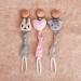 Buy Paperkiddo 3pcs Pacifier Chain Set | Nickel-Free Clips Soft Muslin for Boys & Girls - Bear Rabbits & Love Design - Buy Online on GoSupps.com
