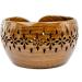 Rosewood Yarn Storage Bowl with Carved Holes | Knitting Crochet Accessories - Medium | Nagina International - Buy Online on GoSupps.com