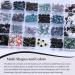 3D Acrylic Nail Charms Kit - Flower Butterfly Bow & Gummy Bear Nail Jewels | Heart Shaped Flatback Rhinestones with Picker Tools - 24 Grids Black Nail Art Decor - Buy Online on GoSupps.com