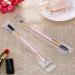 Frienda 3 Pack Eyebrow Brush & Spoolie Set - Double Handle Angled Brush and Comb for Brow Powders, Waxes, Gels - Pink - Buy Online on GoSupps.com