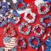 Patriotic Hair Scrunchies - 24 Piece American Flag & Heart Design for Women and Girls - Buy Online on GoSupps.com